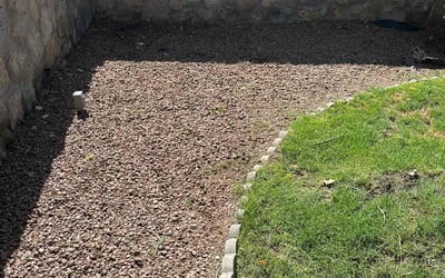 Photo of Michael D.'s yard after getting landscaping in San Elizario, TX