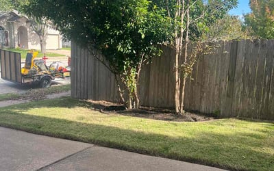 Photo of Jeffrey S.'s yard after getting landscaping in Luling, TX