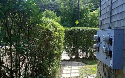 Photo of Maria T.'s yard after getting lawn care in Bellingham, MA