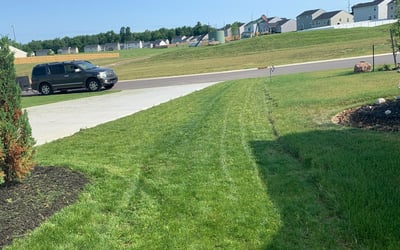 Photo of Mark R.'s yard after getting landscaping in Burton, OH