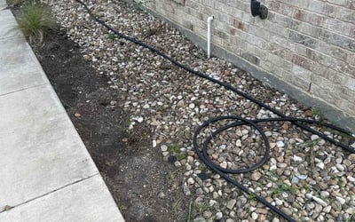 Photo of Michelle C.'s yard after getting landscaping in Italy, TX