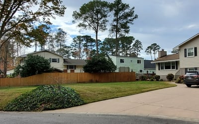 Photo of Stephanie R.'s yard after getting landscaping in Carrsville, VA