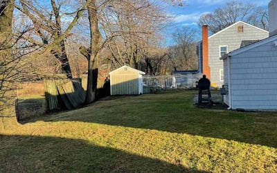 Photo of Erika B.'s yard after getting landscaping in Riverside, CT