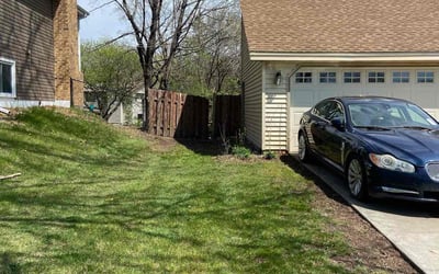 Photo of Rebecca M.'s yard after getting landscaping in Zimmerman, MN