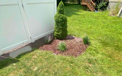 Photo of Lisa S.'s yard after getting landscaping in Baldwinsville, NY