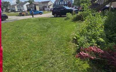 Photo of Melissa M.'s yard after getting landscaping in Blacklick, OH