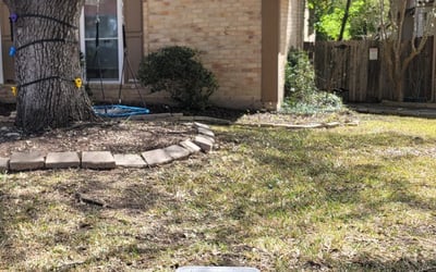 Photo of Emily B.'s yard after getting landscaping in Geronimo, TX
