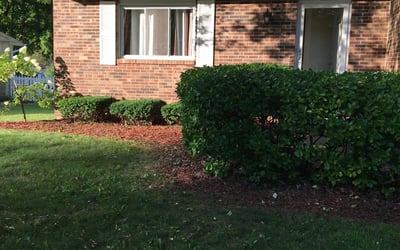 Photo of Stephanie S.'s yard after getting landscaping in Buckeye Lake, OH