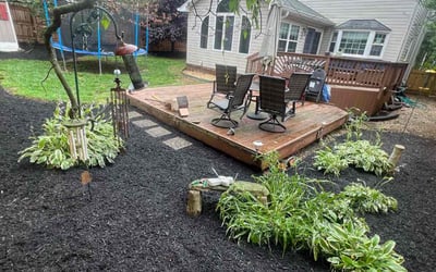 Photo of Katie G.'s yard after getting landscaping in Spencerville, MD