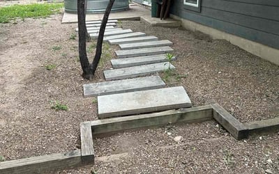 Photo of Jonathan S.'s yard after getting landscaping in Florence, TX