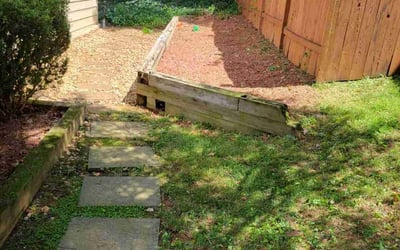 Photo of Hugh M.'s yard after getting landscaping in Glen Echo, MD
