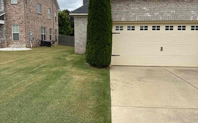 Photo of Chris D.'s yard after getting landscaping in Huntsville, AL