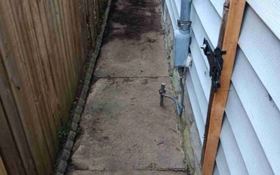 Photo of Kathy B.'s yard after getting landscaping in Salem, IN