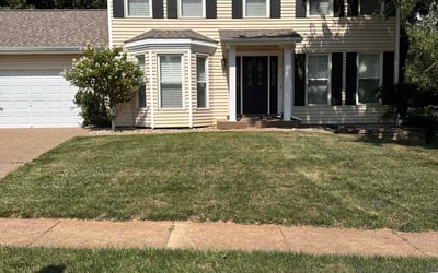 Photo of Jasmine K.'s yard after getting landscaping in Ballwin, MO