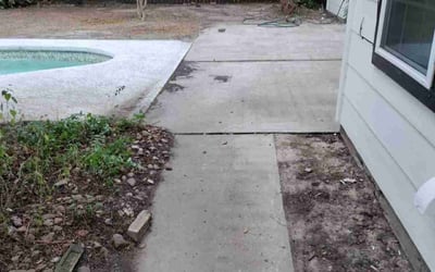 Photo of Marcy M.'s yard after getting landscaping in Guy, TX