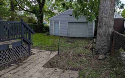 Photo of Melissa C.'s yard after getting landscaping in Akron, OH