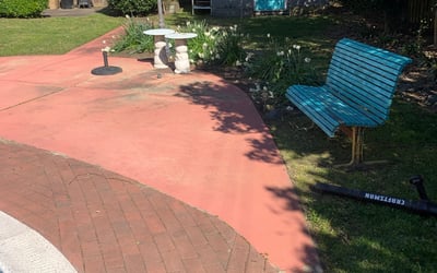 Photo of Kim K.'s yard after getting landscaping in Cardinal, VA