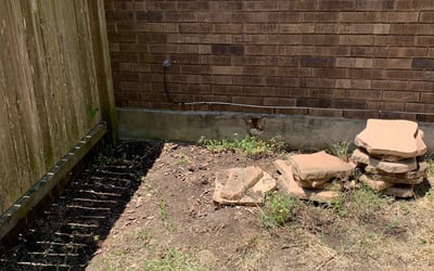 Photo of Cindy S.'s yard after getting landscaping in Lytle, TX