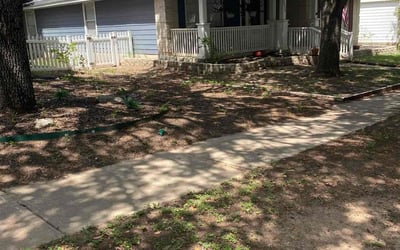 Photo of Jason D.'s yard after getting landscaping in Kyle, TX