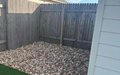 Photo of John S.'s yard after getting landscaping in Kyle, TX