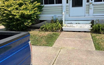 Photo of Charlotte B.'s yard after getting landscaping in Madison, OH