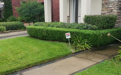 Photo of David B.'s yard after getting landscaping in Industry, TX
