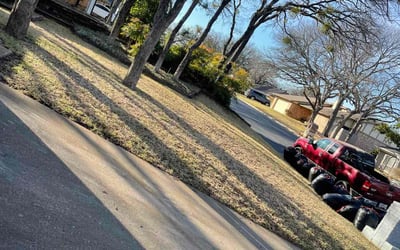Photo of Courtney C.'s yard after getting landscaping in Glen Rose, TX