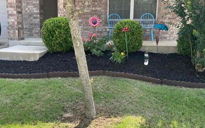 Photo of Kelly M.'s yard after getting landscaping in Denton, TX