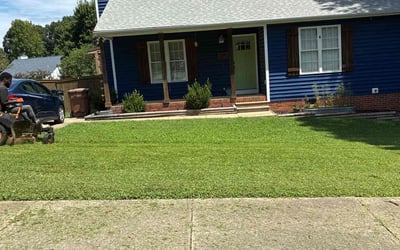 Photo of Christopher M.'s yard after getting landscaping in Holly Springs, NC