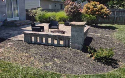 Photo of Amanda B.'s yard after getting landscaping in Johnstown, OH