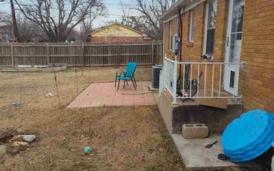 Photo of Deborah L.'s yard after getting landscaping in Prague, OK