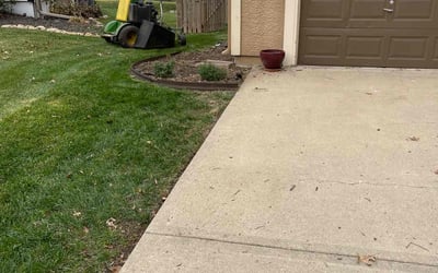 Photo of Edna M.'s yard after getting landscaping in Braymer, MO