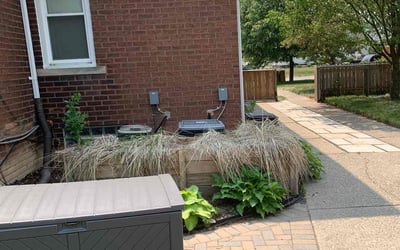 Photo of Brenda W.'s yard after getting landscaping in Lake Orion, MI