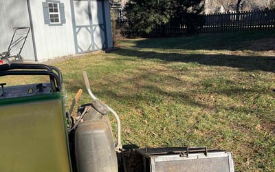 Photo of Mark S.'s yard after getting landscaping in Drexel, MO