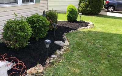 Photo of Angela S.'s yard after getting landscaping in Aberdeen, OH