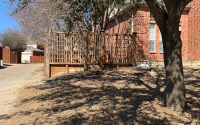 Photo of Stefan H.'s yard after getting landscaping in Forreston, TX