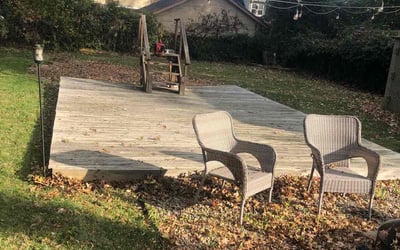 Photo of Julie P.'s yard after getting landscaping in Silver Grove, KY
