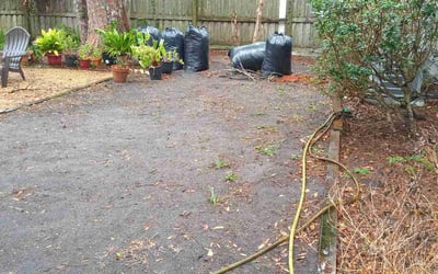 Photo of Rafael R.'s yard after getting landscaping in Bryceville, FL