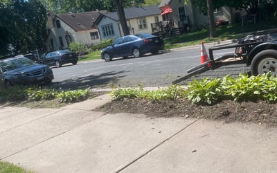 Photo of Kevin G.'s yard after getting landscaping in Hanover, MN