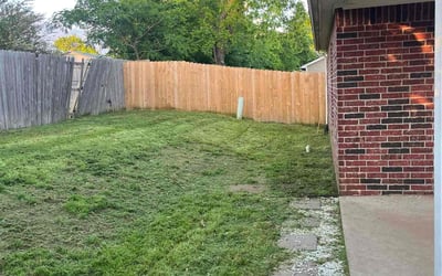 Photo of Joshua T.'s yard after getting landscaping in Sapulpa, OK