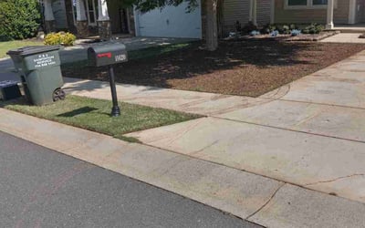 Photo of Andrew D.'s yard after getting landscaping in Midland, NC
