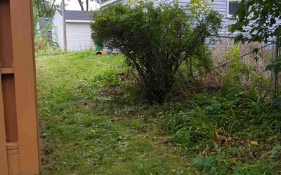 Photo of Brenda G.'s yard after getting landscaping in Young America, MN