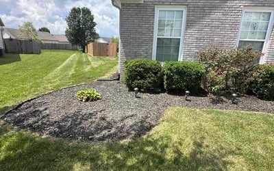 Photo of Ashley M.'s yard after getting landscaping in Greenfield, IN