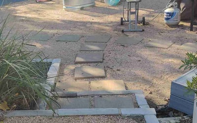 Photo of Katherine T.'s yard after getting landscaping in Walburg, TX