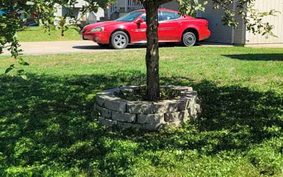Photo of Brandon C.'s yard after getting landscaping in Fort Leavenworth, KS
