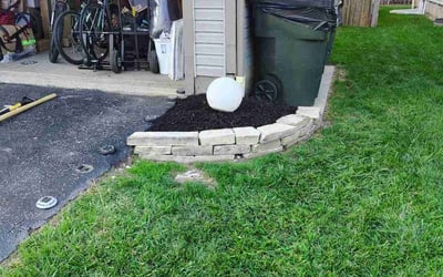 Photo of Matt J.'s yard after getting landscaping in Bremen, OH