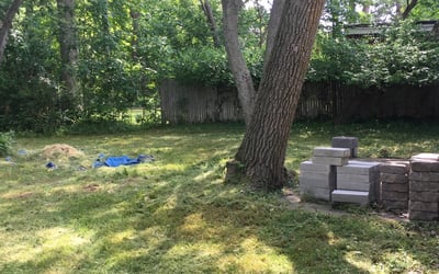 Photo of Monique J.'s yard after getting landscaping in Oberlin, OH