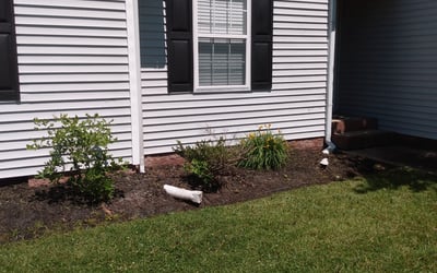 Photo of Andrew M.'s yard after getting landscaping in Pine Level, NC