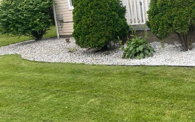 Photo of Melissa H.'s yard after getting landscaping in Warren, OH