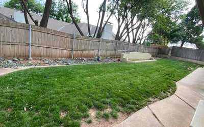 Photo of Ryan S.'s yard after getting landscaping in Newalla, OK